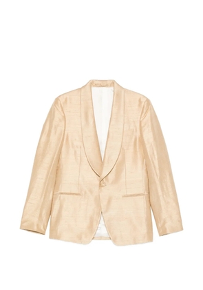 Lardini shawl-lapel jacket - Gold