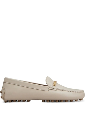 Tod's leather loafers - White