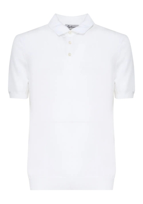 John Galliano short-sleeve cotton polo shirt - White