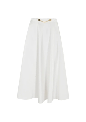 Elisabetta Franchi midi chain skirt - White