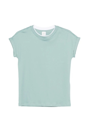 Eleventy rolled-sleeve trim T-shirt - Green