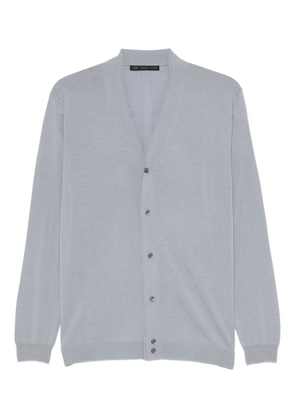 Low Brand V-neck wool cardigan - Blue