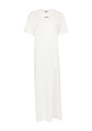 MSGM short-sleeve maxi dress - White