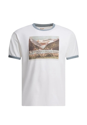 KAPITAL picture trim T-shirt - White
