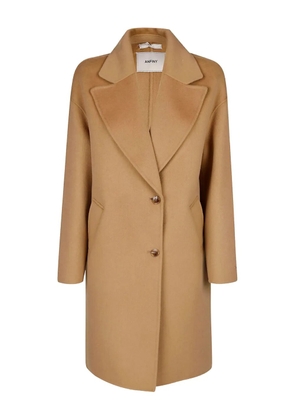 Lanvin single-breasted wool coat - Brown
