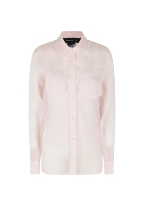 Federica Tosi sheer shirt - Pink