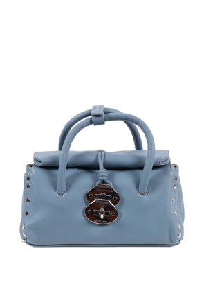 Zanellato DOTTA® leather tote bag - Blue