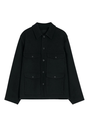 LEMAIRE patch-pocket buttoned shirt jacket - Black