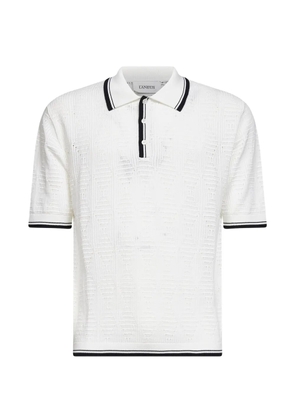 Laneus trimmed polo shirt - White