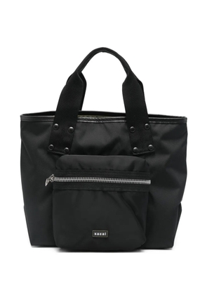 sacai zip pocket tote bag - Black