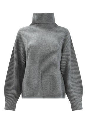 Max & Moi roll-neck ribbed sweater - Grey