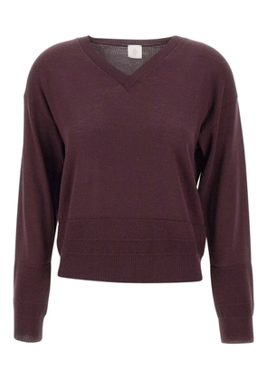 Eleventy V-neck wool sweater - Red