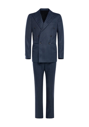 FRANZESE COLLECTION double-breasted pinstripe suit (set of two) - Blue