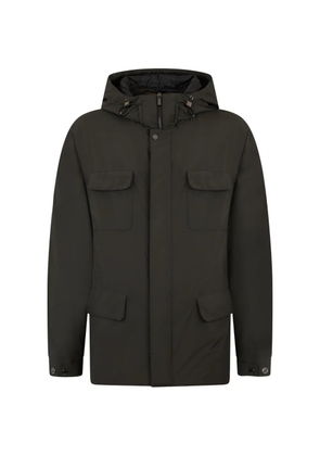 Moorer hooded flap-pocket jacket - Green