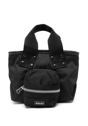 sacai shopper pocket tote - Black