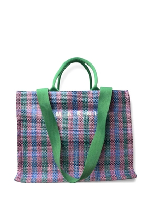 Marni woven shopping tote bag - Green