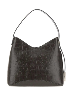 Osoi crocodile-effect leather shoulder bag - Brown