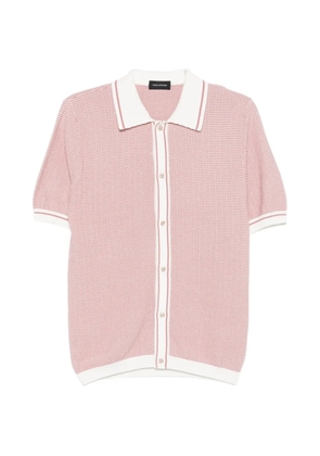 Tagliatore button-down short-sleeve shirt - Pink