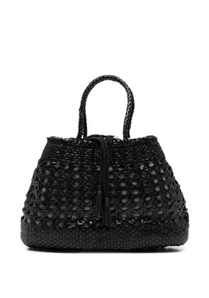 DRAGON DIFFUSION Santa Cano woven braided tote bag - Black