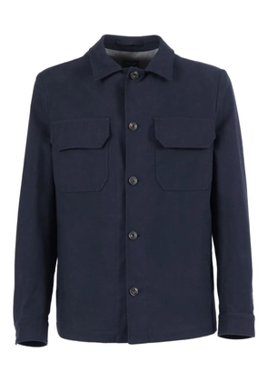 BRANDO flap-pocket shirt jacket - Blue
