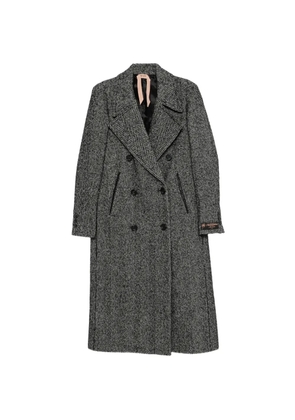 Nº21 double-breasted woven coat - Grey