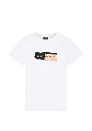 Armani Exchange logo-print T-shirt - White
