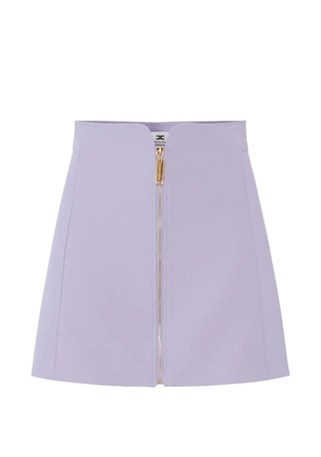 Elisabetta Franchi zip-front mini skirt - Purple