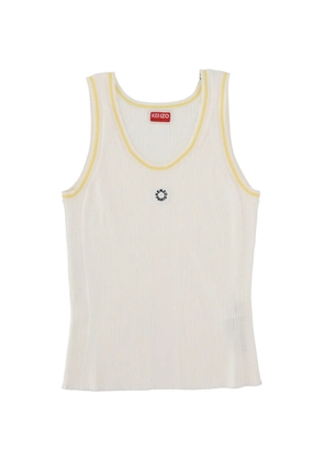 Kenzo ribbed top - White
