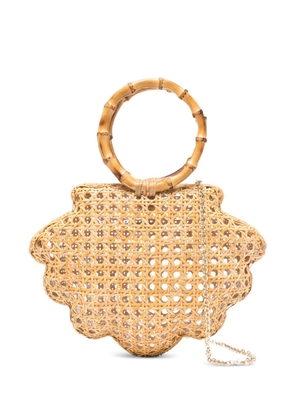 SERPUI Ethan Shell scalloped tote bag - Neutrals