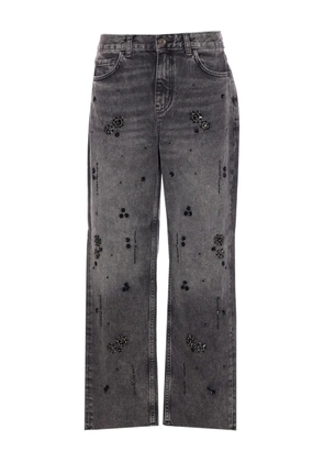 LIU JO jewel-embellished jeans - 87455 DEN BLACK DETAIL