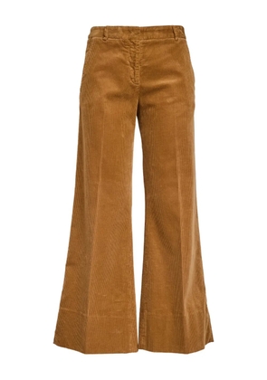 QL2 Melody corduroy flared trousers - Brown