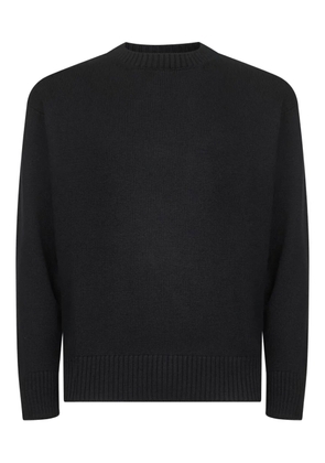 D4.0 ribbed crew neck sweater - Black
