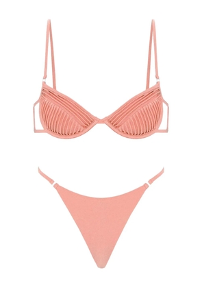 Selia Richwood Amy ruched bikini - Pink
