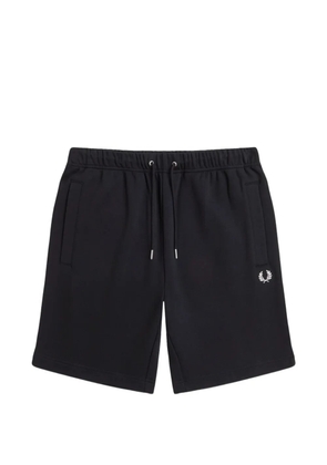 Fred Perry drawstring logo shorts - Black