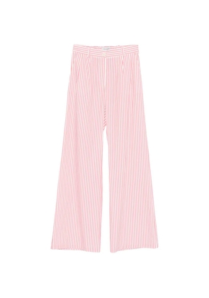 ERMANNO FIRENZE striped wide-leg trousers - Pink