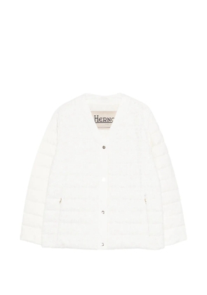Herno buttoned puffer jacket - White