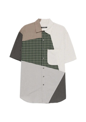 Song For The Mute pachecked-pattern shirt - Green