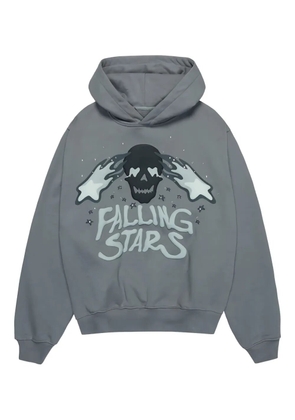 BROKEN PLANET puff-print hoodie - Grey