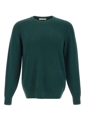 DIKTAT cable-knit crew-neck sweater - Green