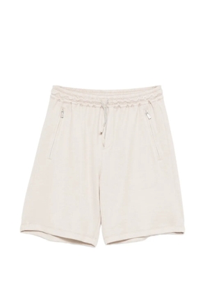 Eleventy drawstring-fastening track shorts - Neutrals