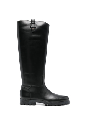 Santoni leather boots - Black