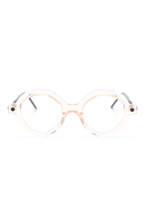 Kuboraum geometric-frame glasses - Pink