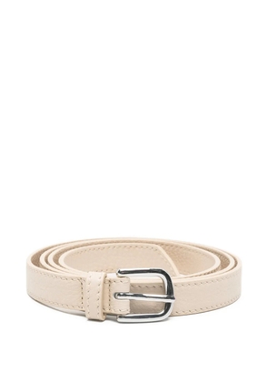 Eleventy metal-buckle leather belt - Neutrals