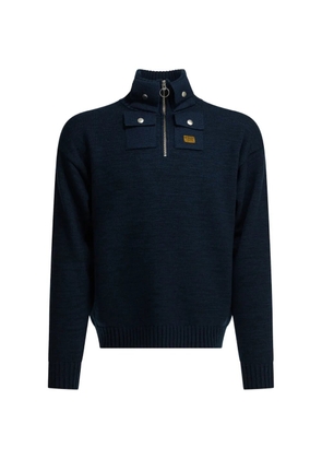 KAPITAL half-zip sweater - Blue