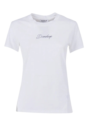 DONDUP embroidered crew-neck T-shirt - White