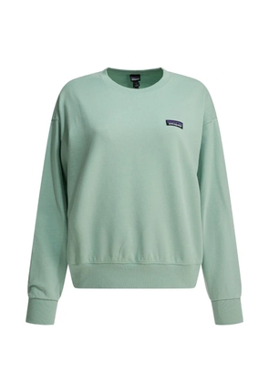 Patagonia logo patch sweater - Green