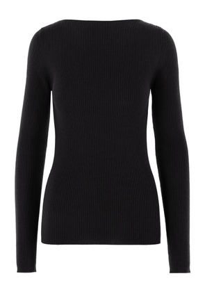 Rick Owens ribbed open-back top - Black