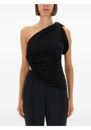 Rick Owens Lilies one-shoulder draped top - Black