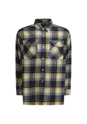 BEAMS PLUS check chest-pocket shirt - Blue