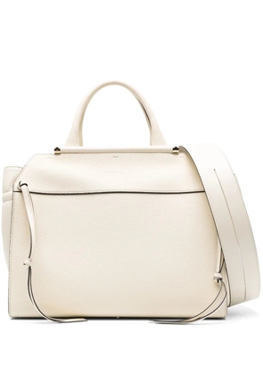 Chloé medium Steph leather tote bag - White